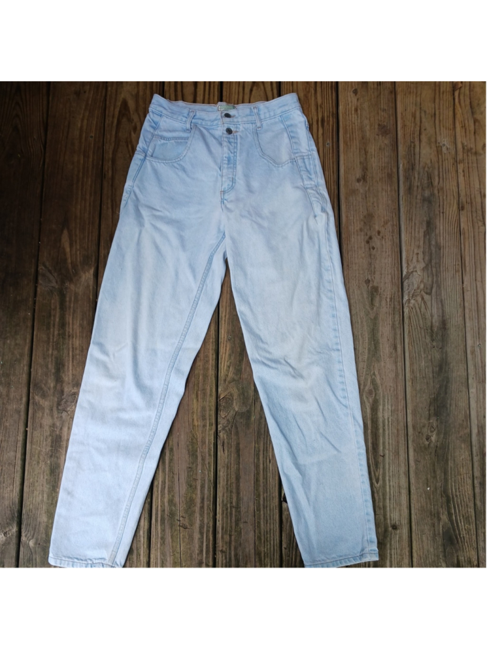 VTG GUESS Jeans light wash size 31 double button loose fit Retro Hip hop preppy